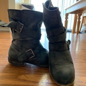 Steve Madden Grey Ankle Boots